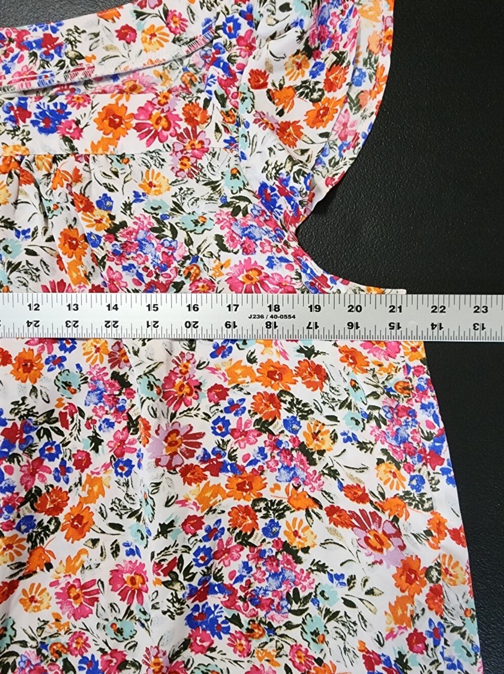 Cottagecore Floral Ruffle Sleeve Blouse Top | Boho Spring Summer Tank | XL - Picture 4 of 7